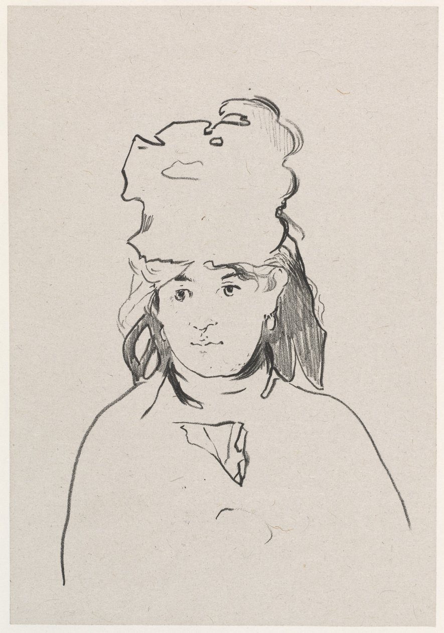ベルト・モリゾ、1872年。 作： エドゥアールマネ