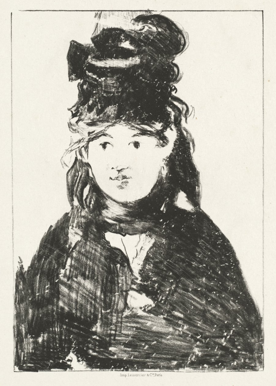 ベルト・モリゾ、1872年。 作： エドゥアールマネ