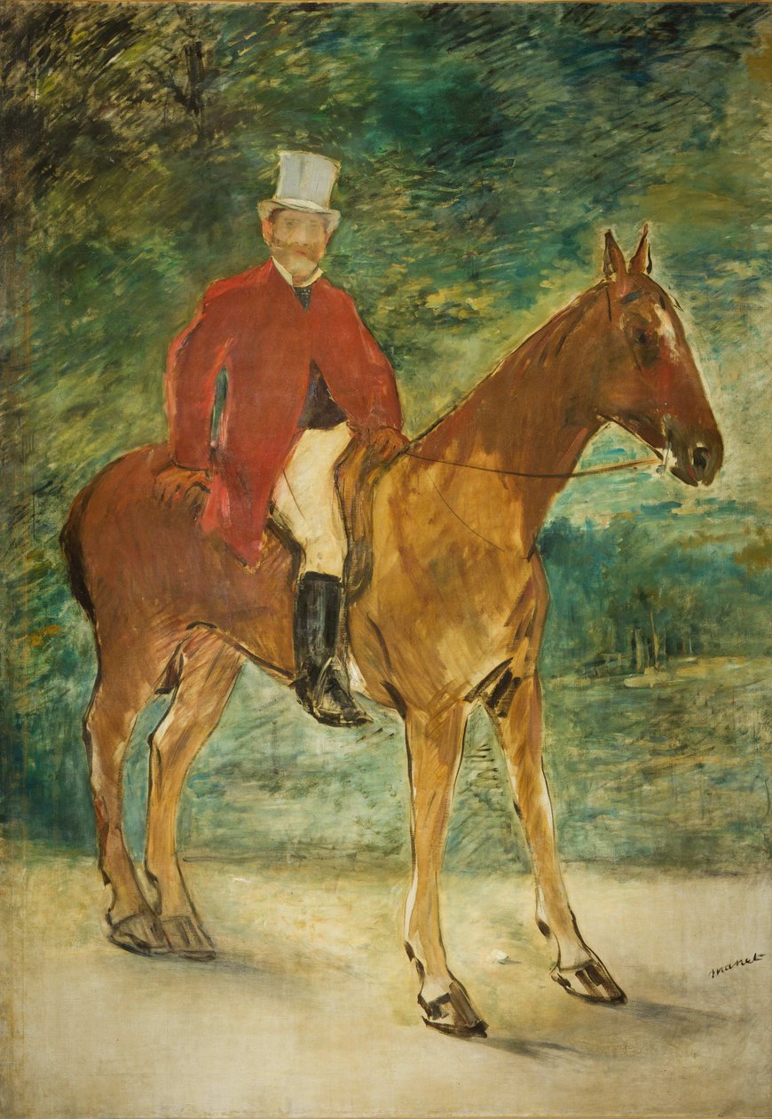 ミシェル・アルノーの騎馬肖像、1875年。 作： エドゥアールマネ