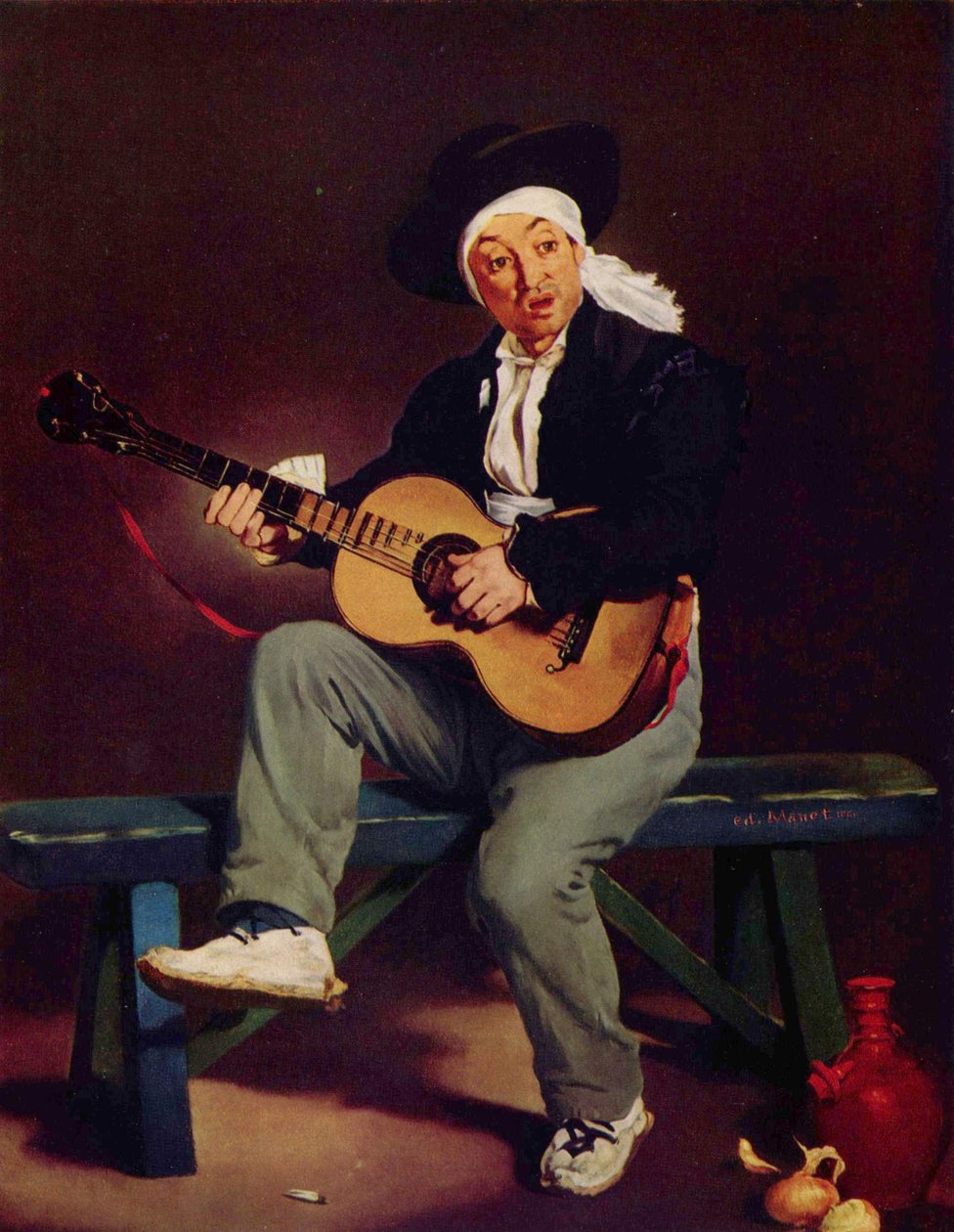 フランス語：Le Chanteur espagnol スペインの歌手 作： エドゥアールマネ