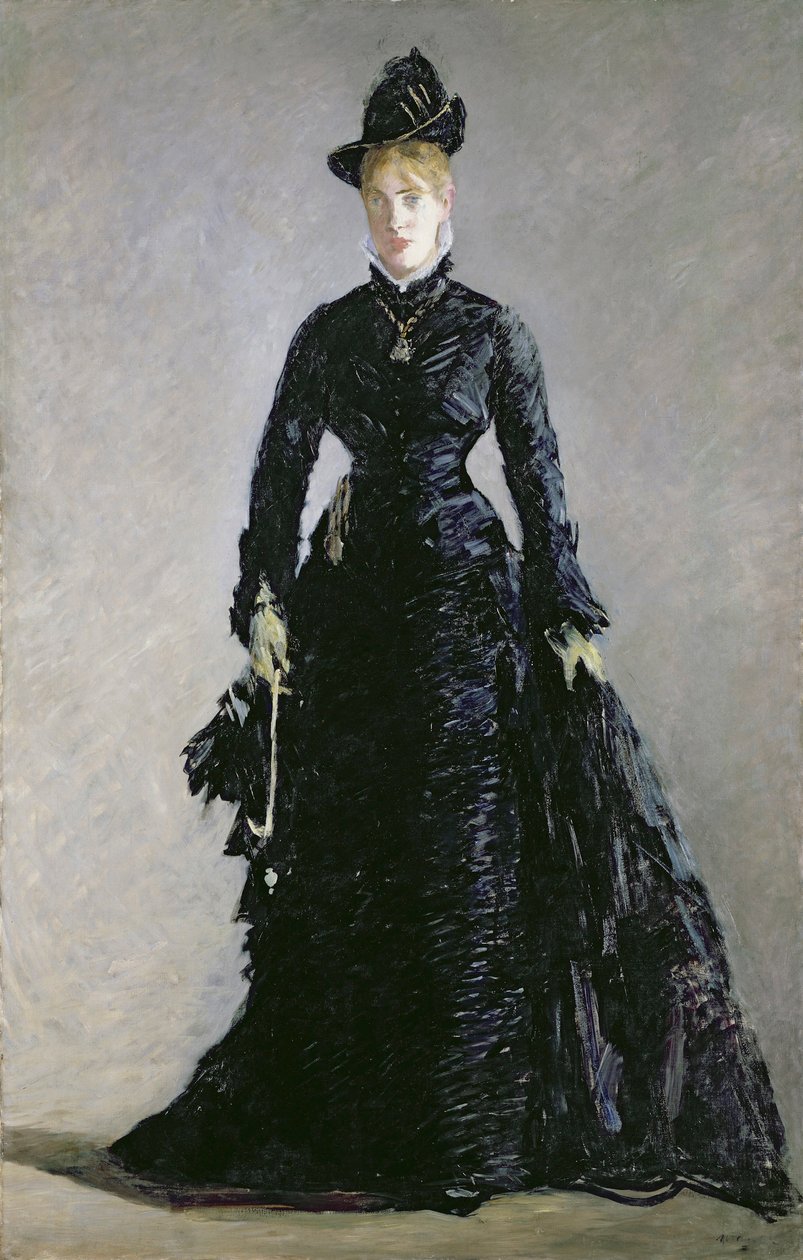 ラ・パリジェンヌ - マネ、エドゥアール（1832-1883） - 1875 - 油彩・キャンバス - 192x125 - ストックホルム国立博物館 作： エドゥアールマネ