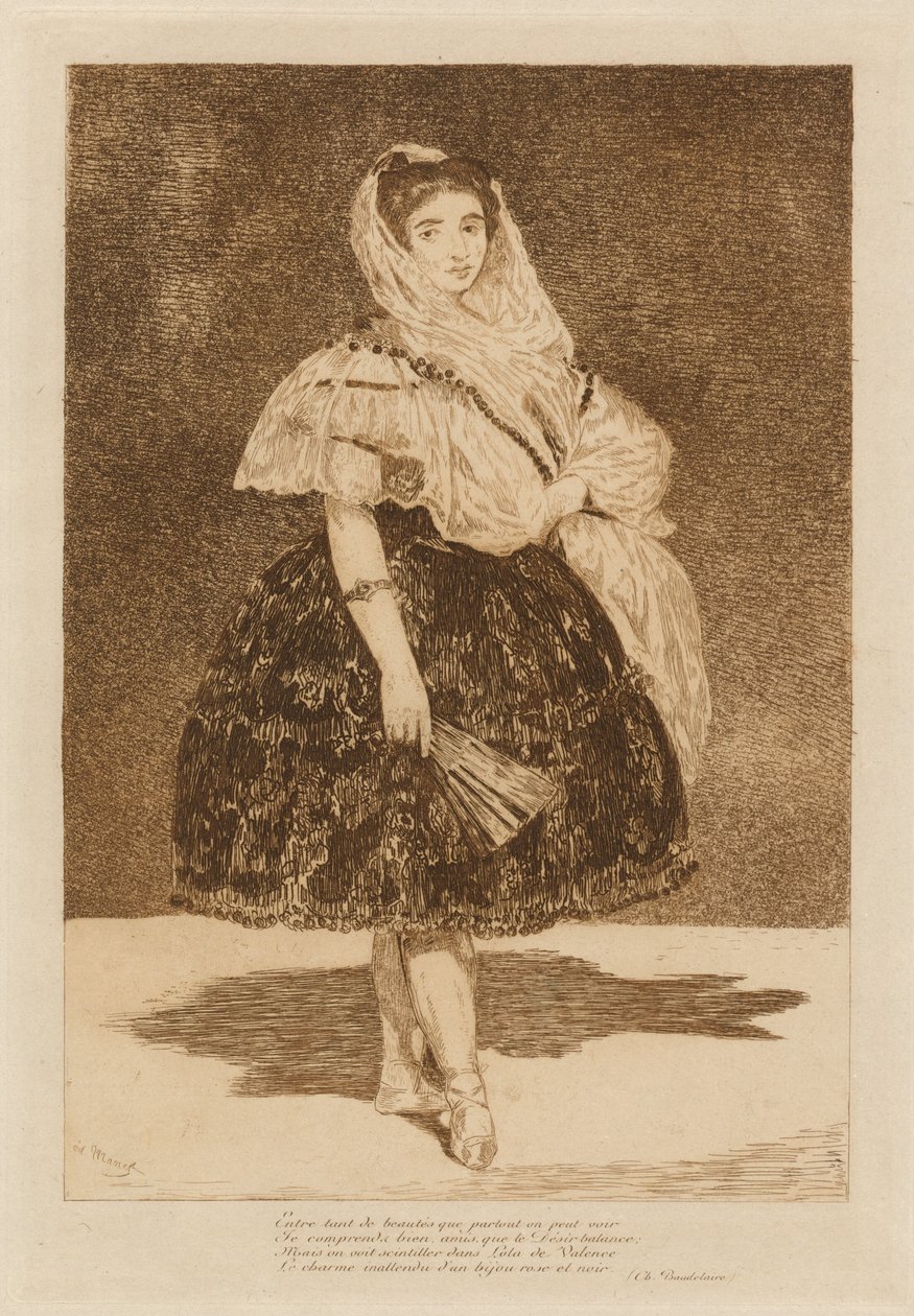 ローラ・デ・ヴァランス、1862年。 作： エドゥアールマネ