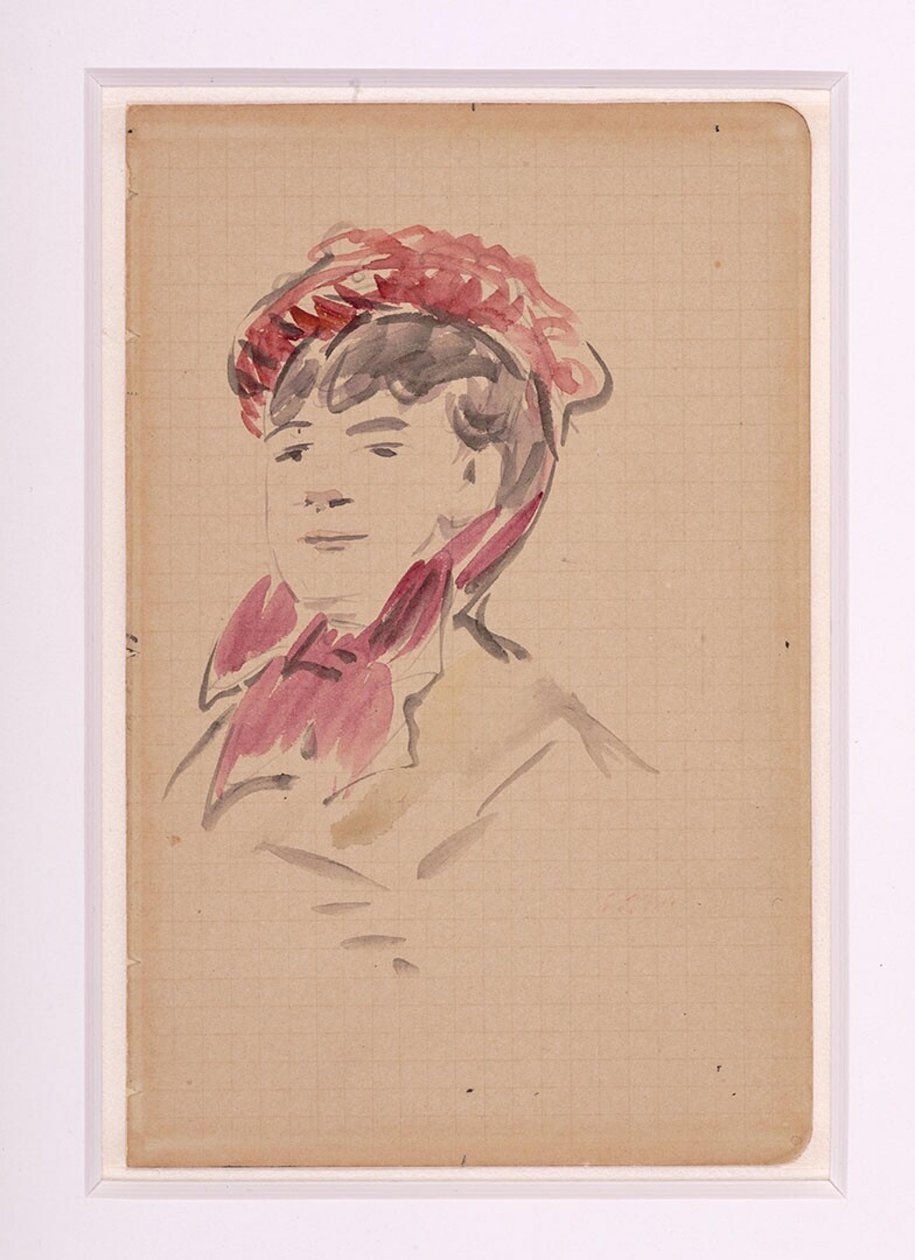 マネ - イザベル・ルモニエの肖像 1880年頃 作： エドゥアールマネ