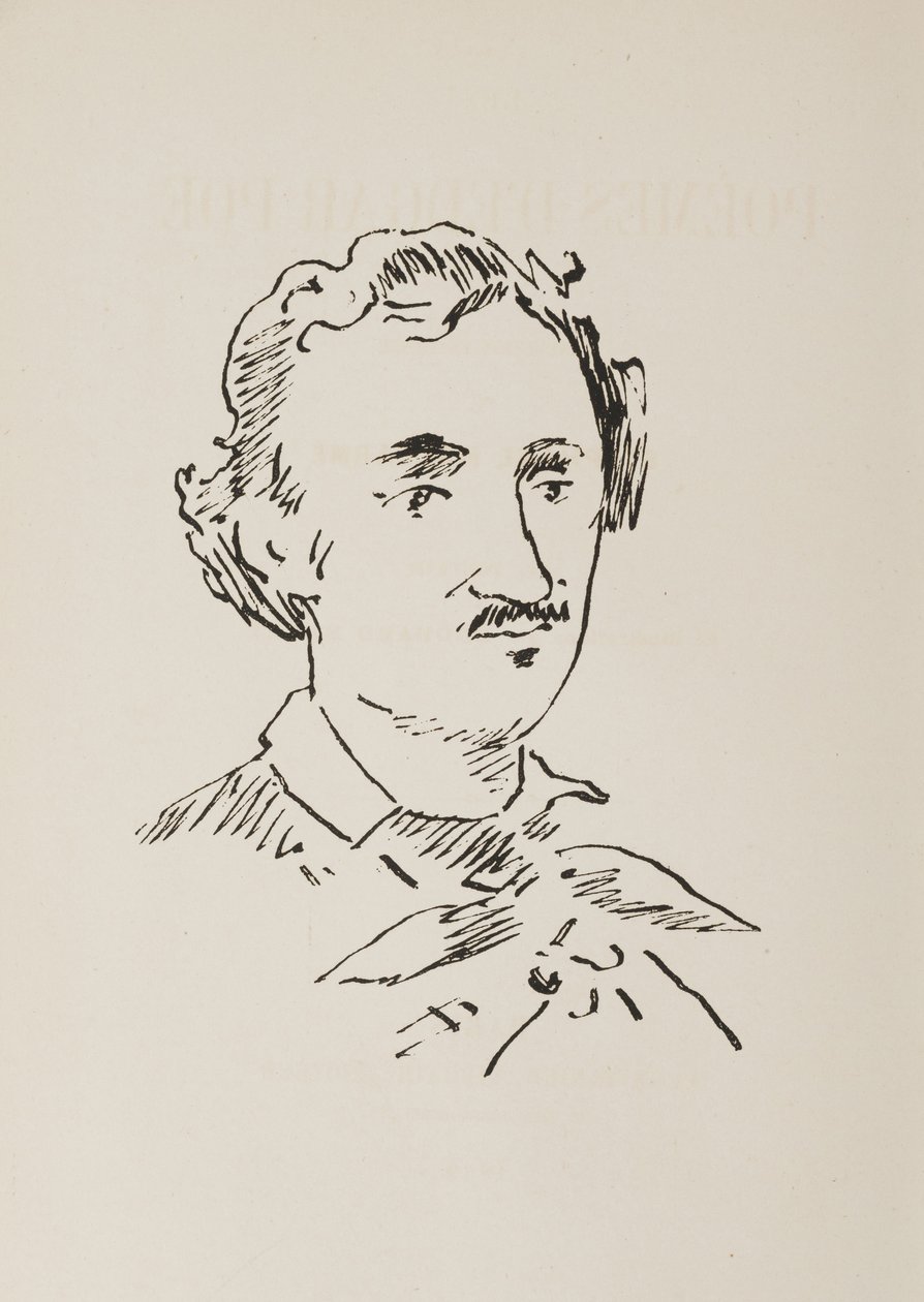 エドガー・アラン・ポーの肖像 1809-1849, 1889. 作： エドゥアールマネ