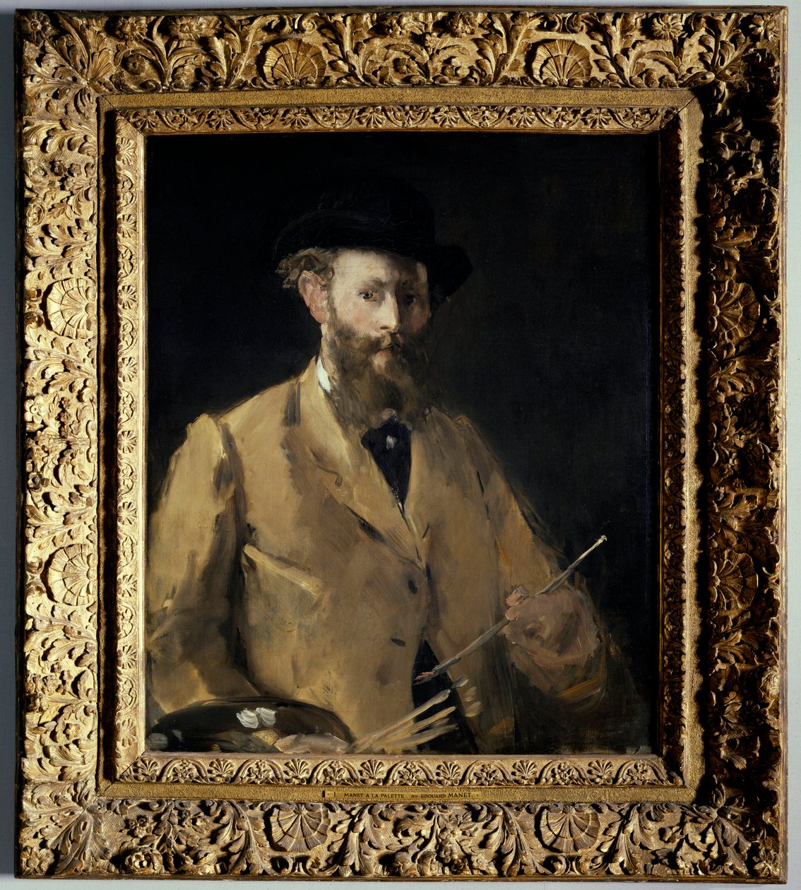 パレットを持つ自画像 エドゥアール・マネ（1832-1883）の絵画 1879年 個人蔵 作： エドゥアールマネ