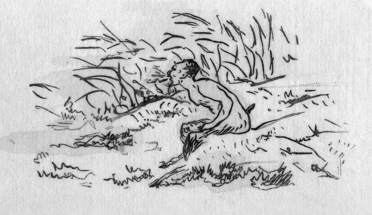 サンマラルメ、午後- E.Manet 作： エドゥアールマネ