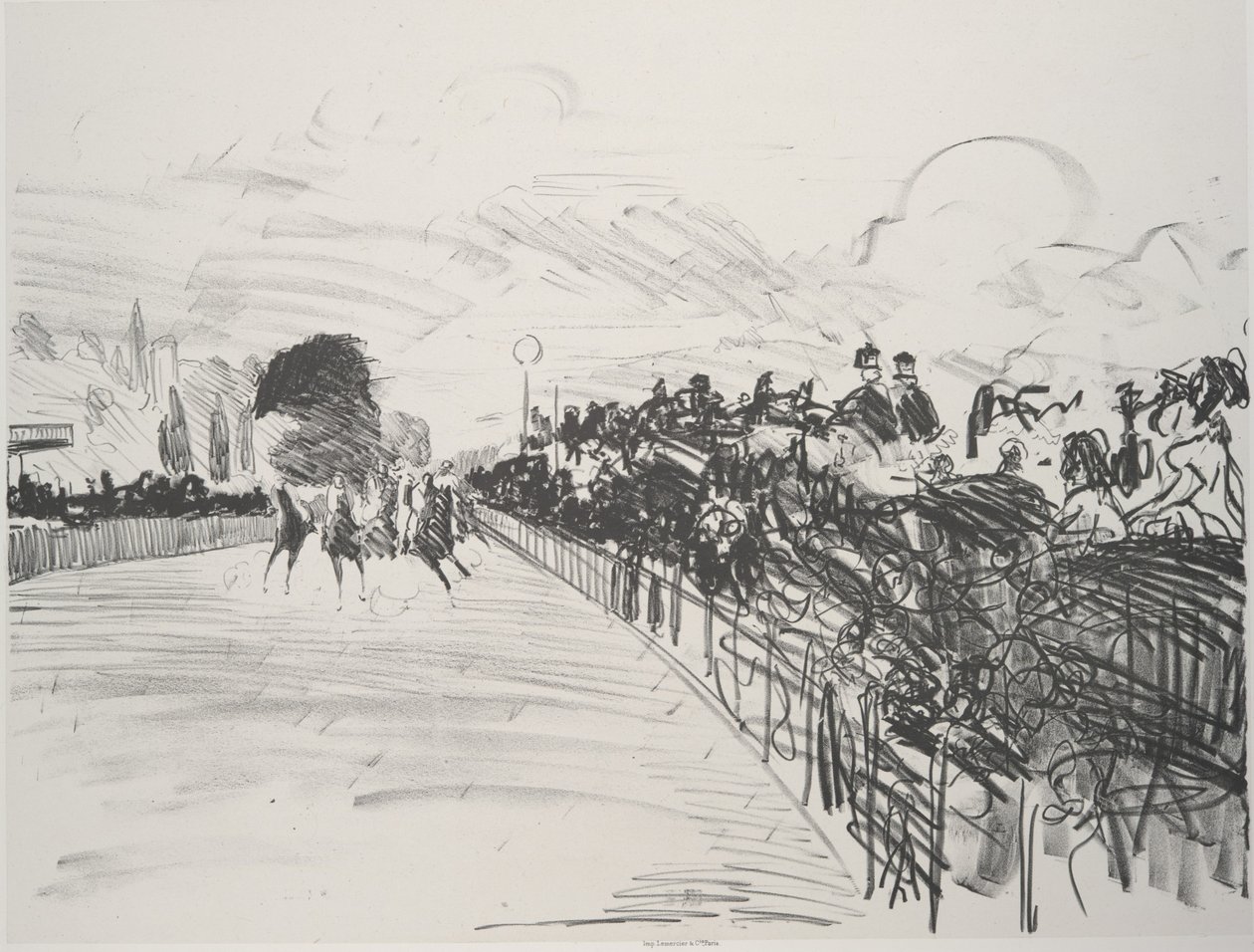 The Races Les Courses、1865-72、1884 年に出版。 作： エドゥアールマネ