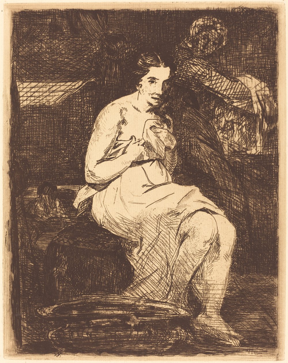 トワレ・ラ・トワレ、1862年。 作： エドゥアールマネ