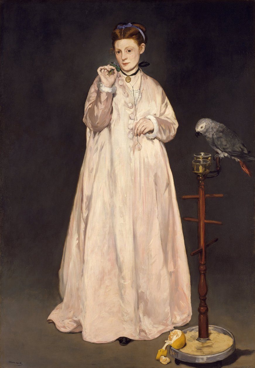 1866年、1866年の若い女性 作： エドゥアールマネ