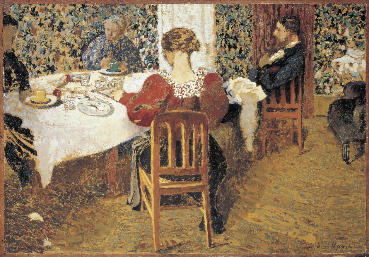 食卓（Le Dejeuner） by Vuillard, Edouard (1868-1940) 作： エドゥアール・ヴィラード