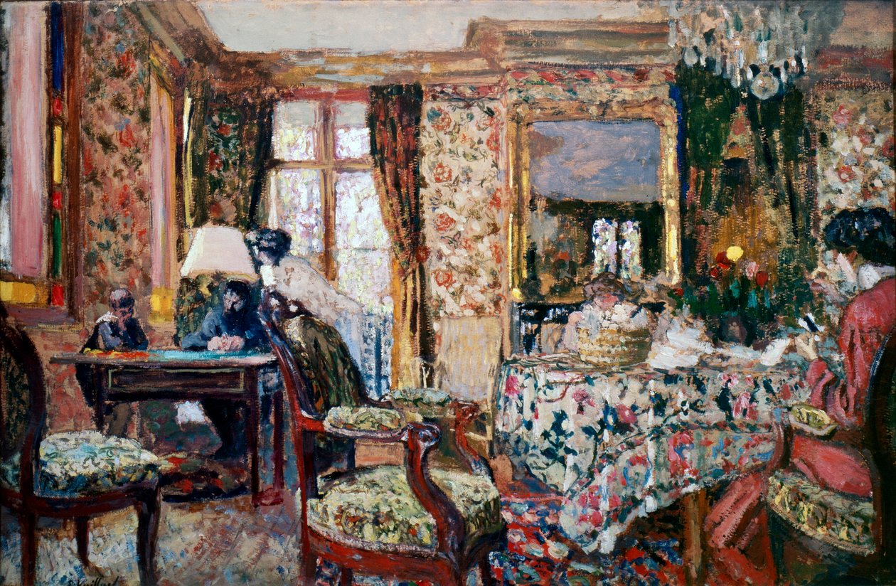 部屋で、1904。 作： エドゥアール・ヴィラード
