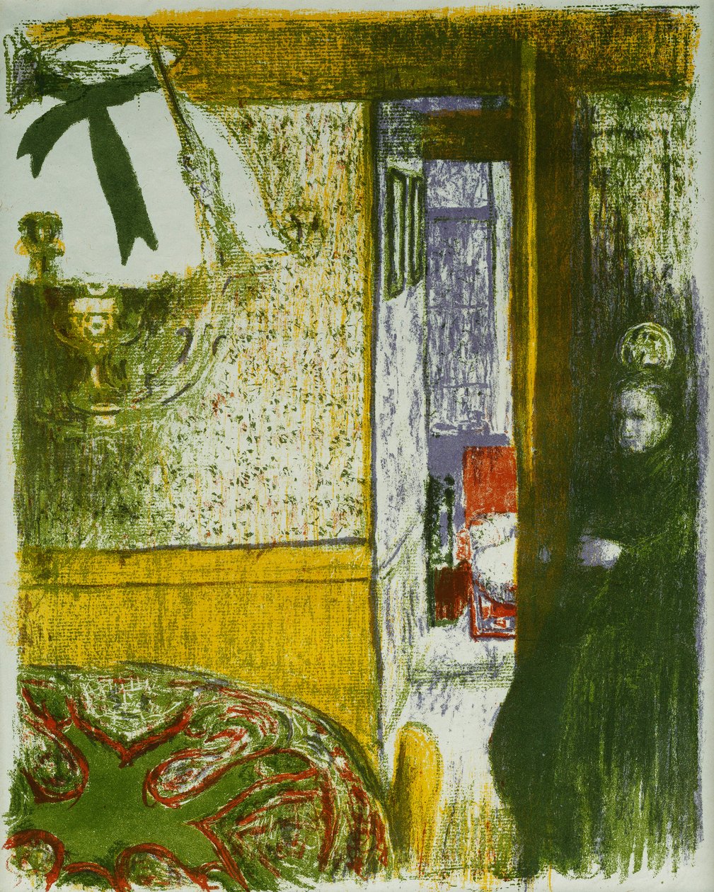 風景やインテリアからの吊り下げランプ付きインテリア。 1899年のPaysages et InterieursによるInterieur a la Suspension 作： エドゥアール・ヴィラード