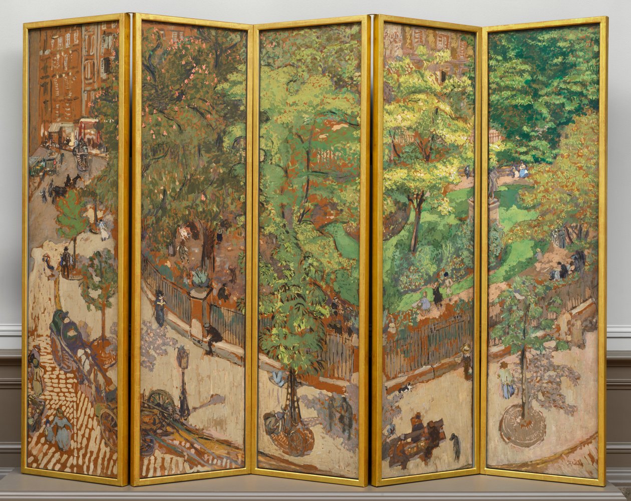 ヴェンティミリア広場、1911 年。 作： エドゥアール・ヴィラード
