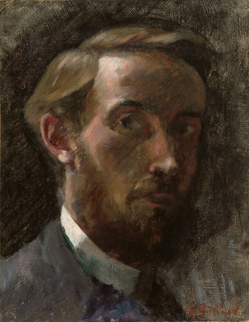 自画像、21 歳、1889 年。 作： エドゥアール・ヴィラード