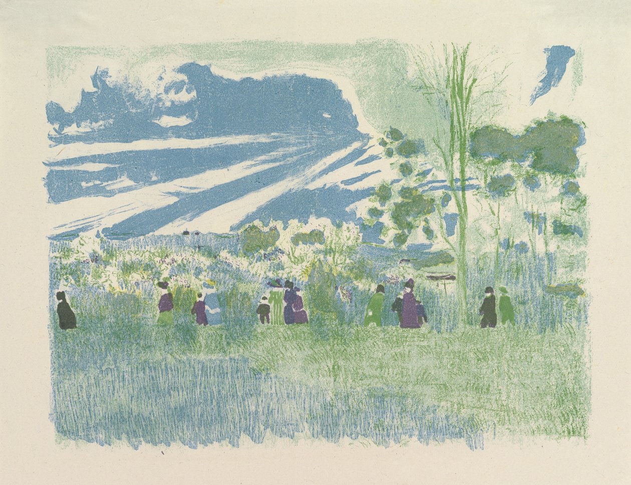 À Travers Champs (Across the Fields)」、シリーズ「Landscapes and Interiors」より 作： エドゥアール・ヴィラード