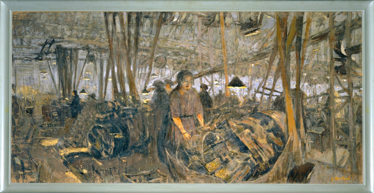 リヨンの兵器工場：塔（キャンバスにテンペラ） 作： エドゥアール・ヴィラード