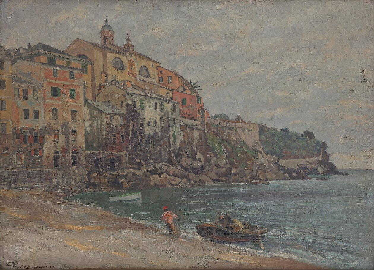 イタリアの海辺の町 作： エドワード・アメセダー
