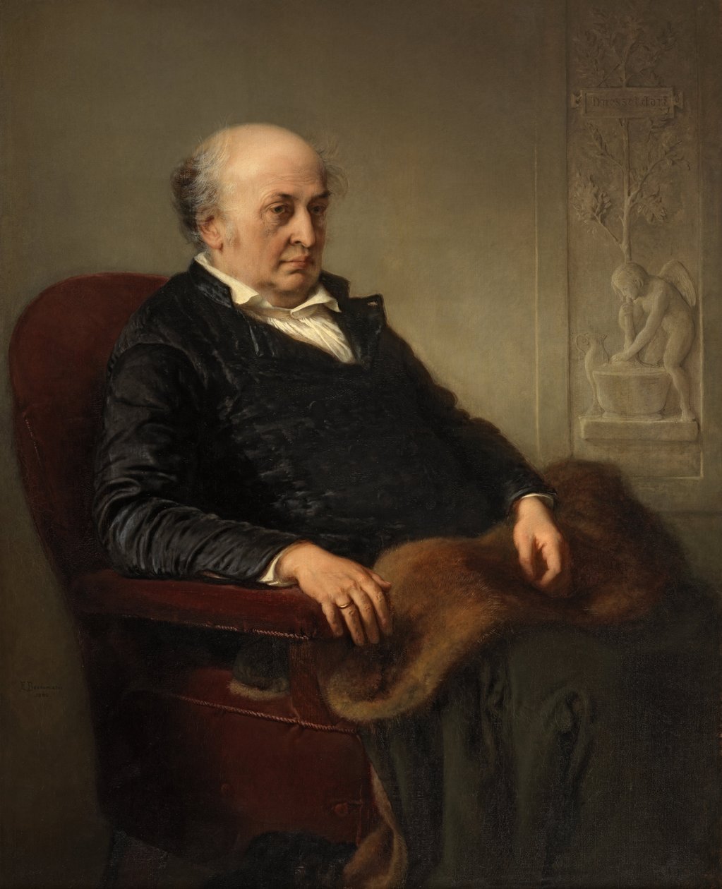 ドイツ語：Der Maler Wilhelm von Schadow 画家 ヴィルヘルム・フォン・シャドー 作： エドワード・ベンデマン