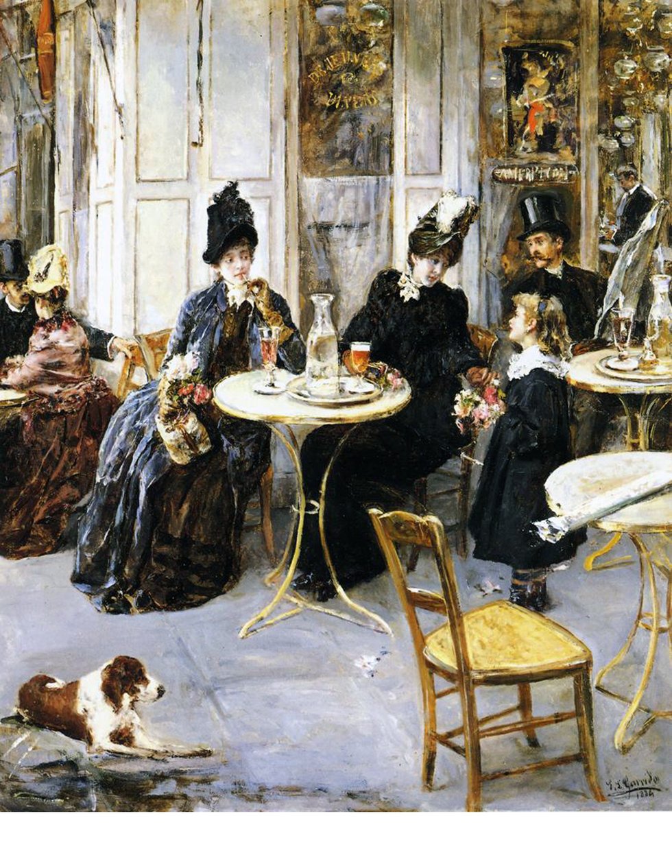 リトルフラワーガール、1886 作： エドゥアルド・レオン・ガリード