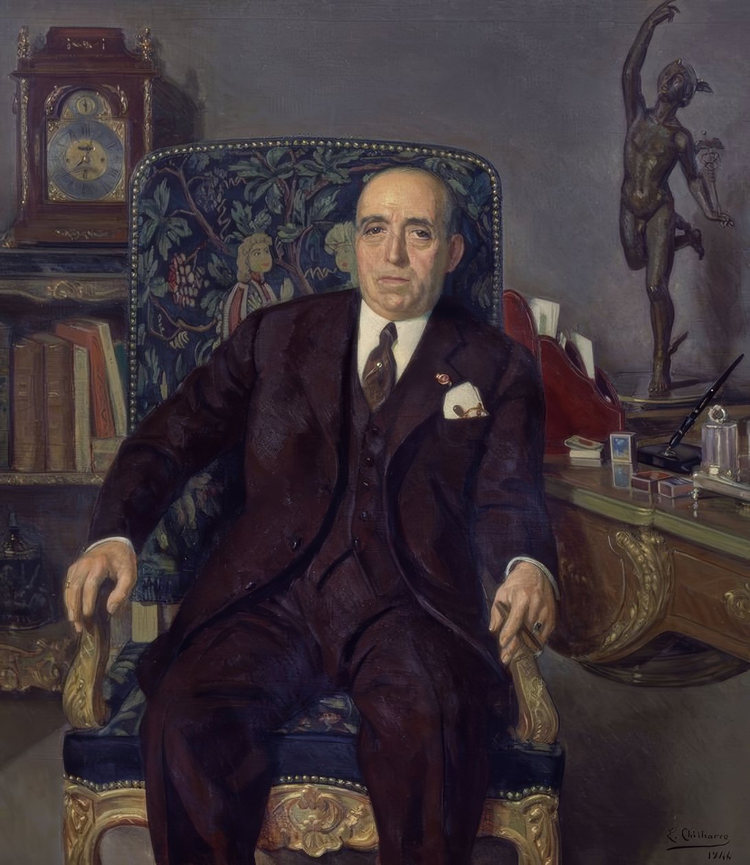 イルデフォンソ・フィエロの肖像 作： Eduardo Chicharro y Aguera