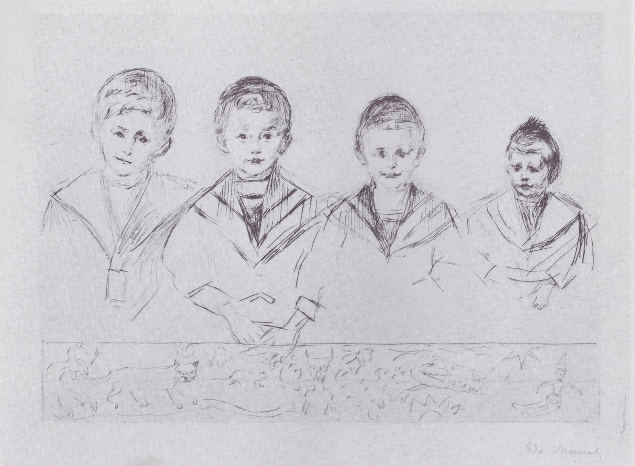 博士の4人の息子バスウッド 作： エドヴァルド・ムンク