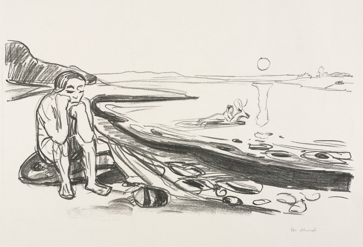 アルファとオメガ：オメガの飛行 作： エドヴァルド・ムンク