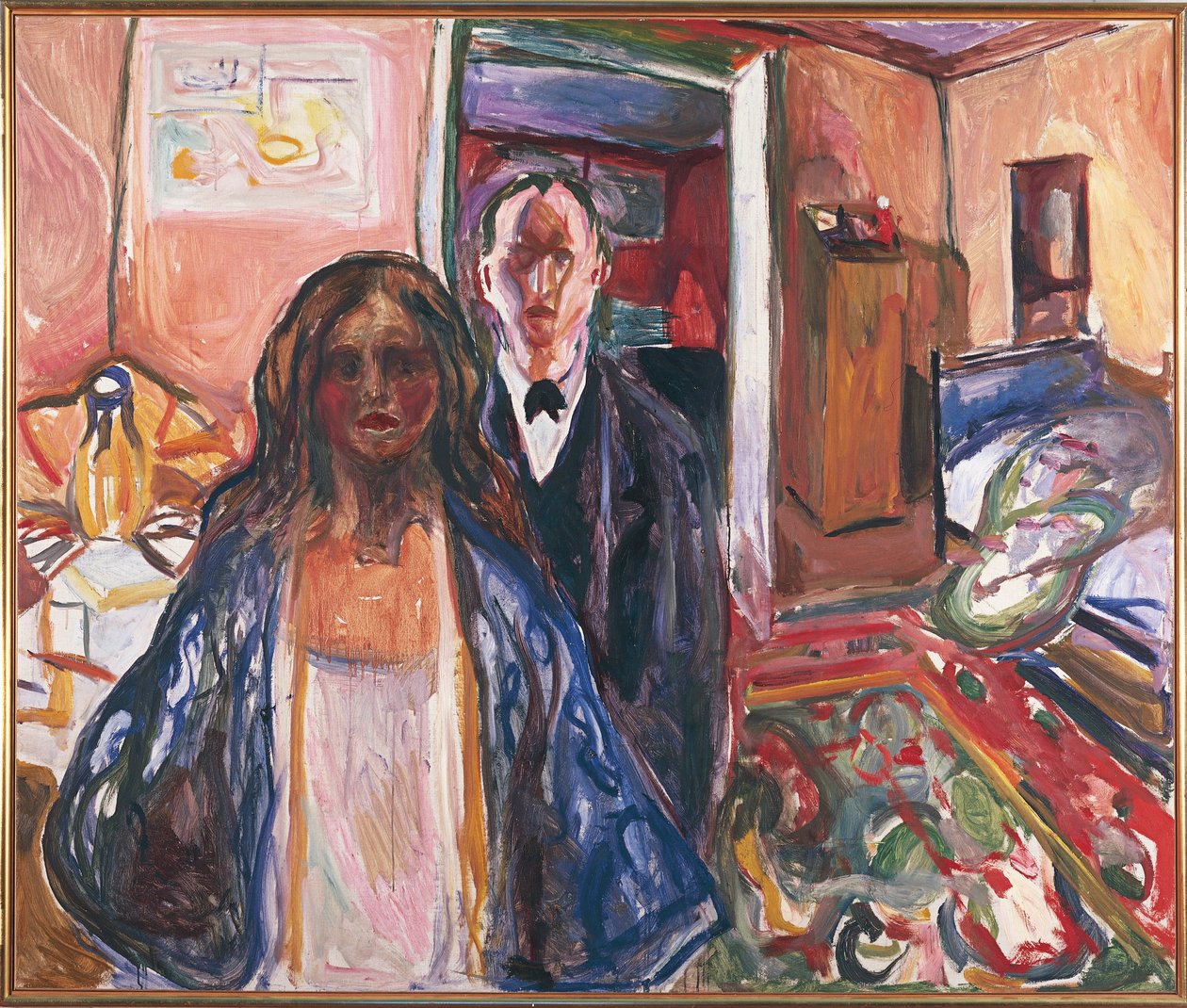 ノルウェー、オスロ、The Artist and the Model 作： エドヴァルド・ムンク