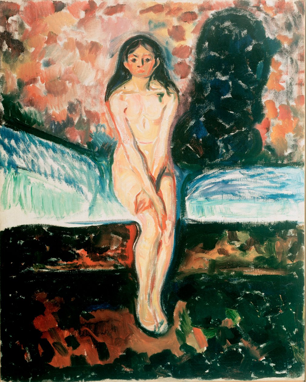 思春期研究。エドヴァルド・ムンク（1863-1944）の絵画 1895年以前 オスロ、Kommunes Kunstsamlinger Munch-Museet (Musee Munch) 作： エドヴァルド・ムンク