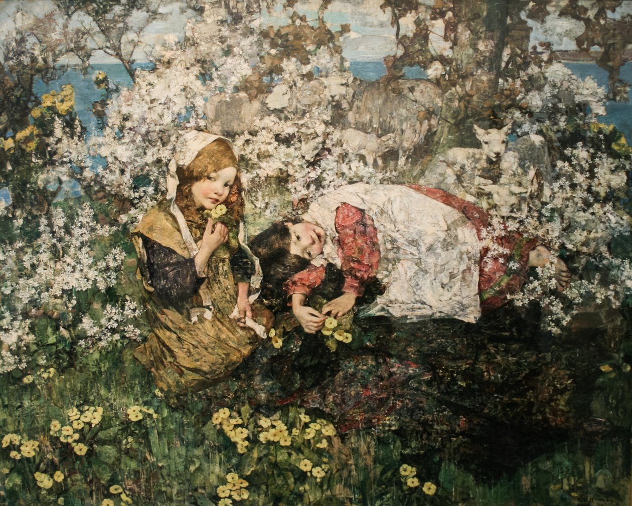 SpringnHungarianののどかな：Spring idyll 作： エドワードアトキンソンホーネル