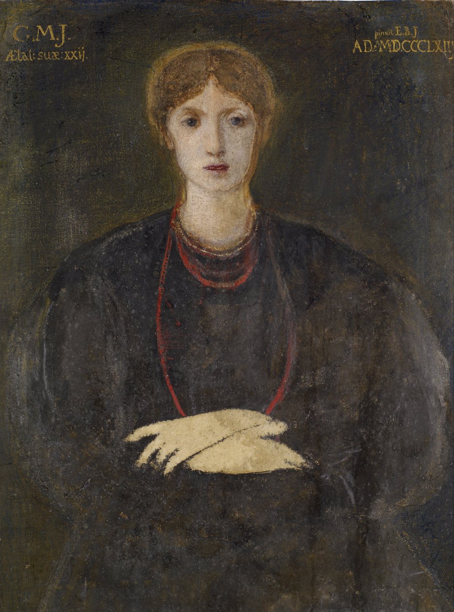 Georgiana Burne-Jones（1840-1920）の肖像 作： エドワード・バーン・ジョーンズ
