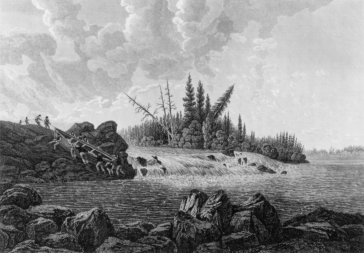 トラウトの滝、1819年 作： エドワード・フランシスを探す