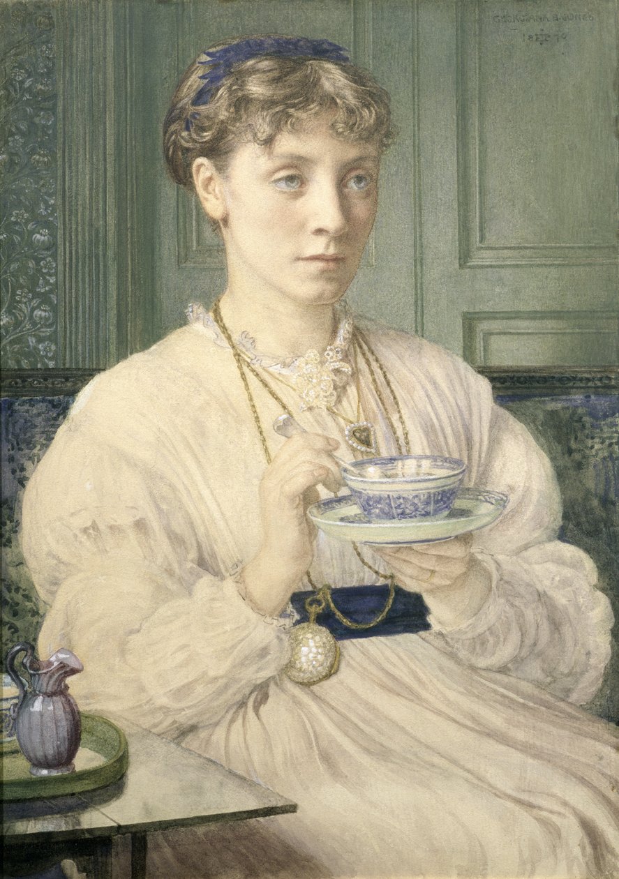ジョージアナ・バーン・ジョーンズの肖像（1840-1920）、1870 作： エドワード・ジョン・ポインター