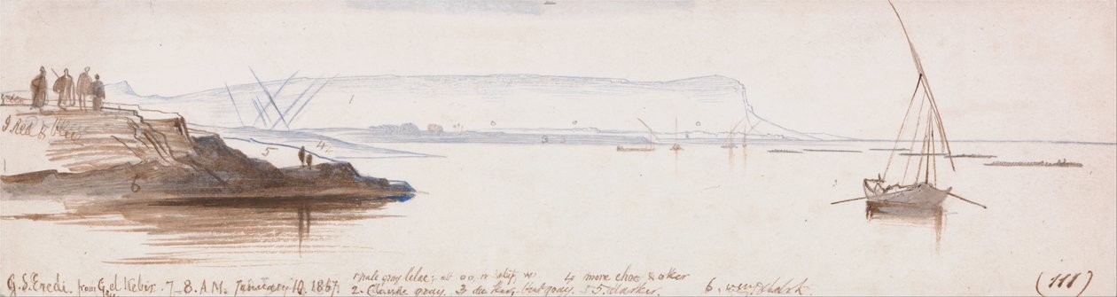 Gau el KebirのGebel Sheikh Eredi 作： エドワード・リア