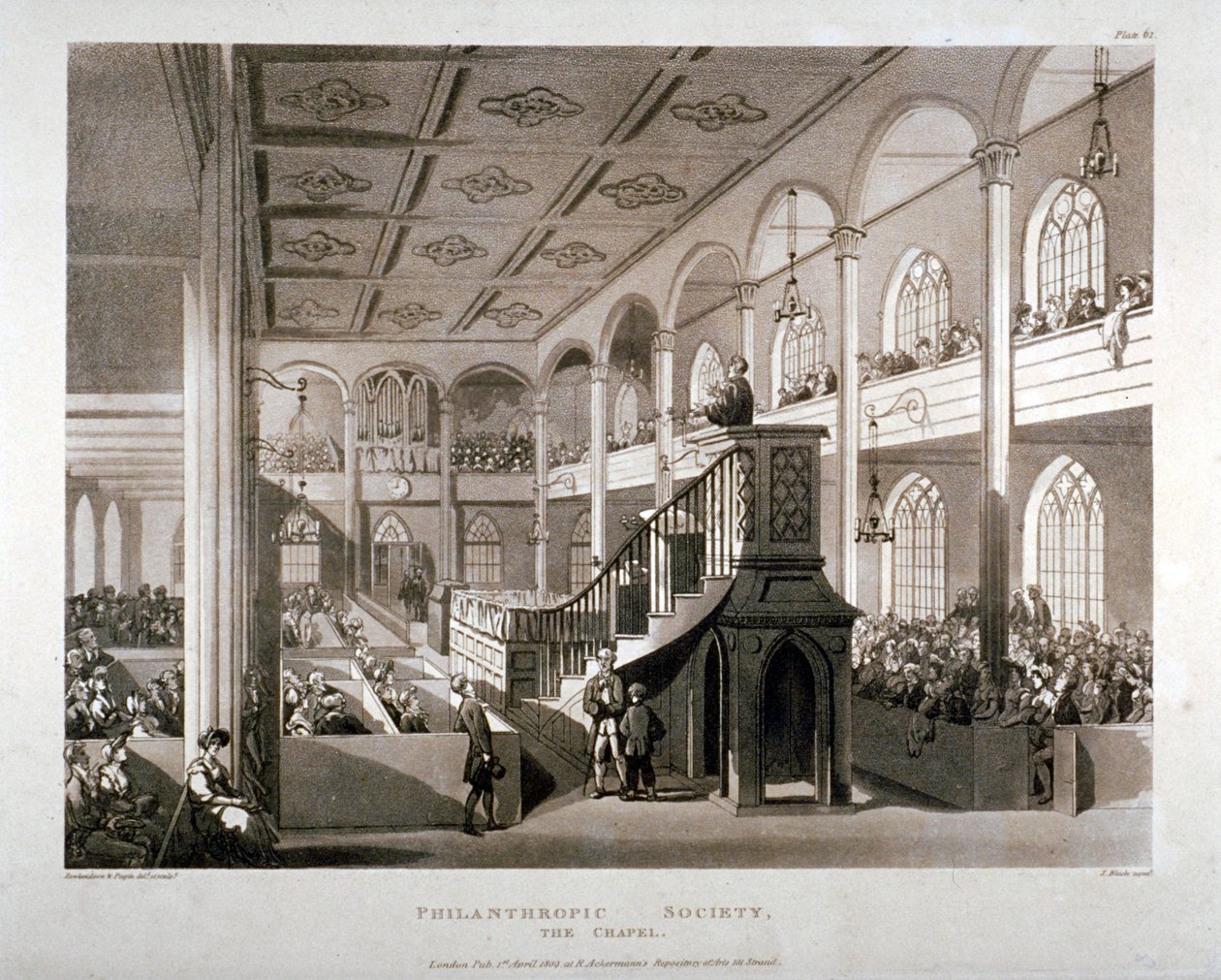 Philanthropic Society Institution Chapel、London Road、Southwark、London、1809 作： エドワードブラックバーン