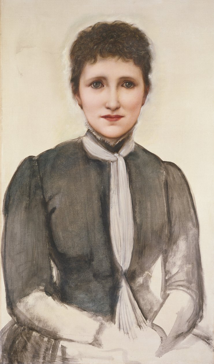 ヘレン・メアリー・ガスケルの肖像、1893 作： エドワード・バーン・ジョーンズ