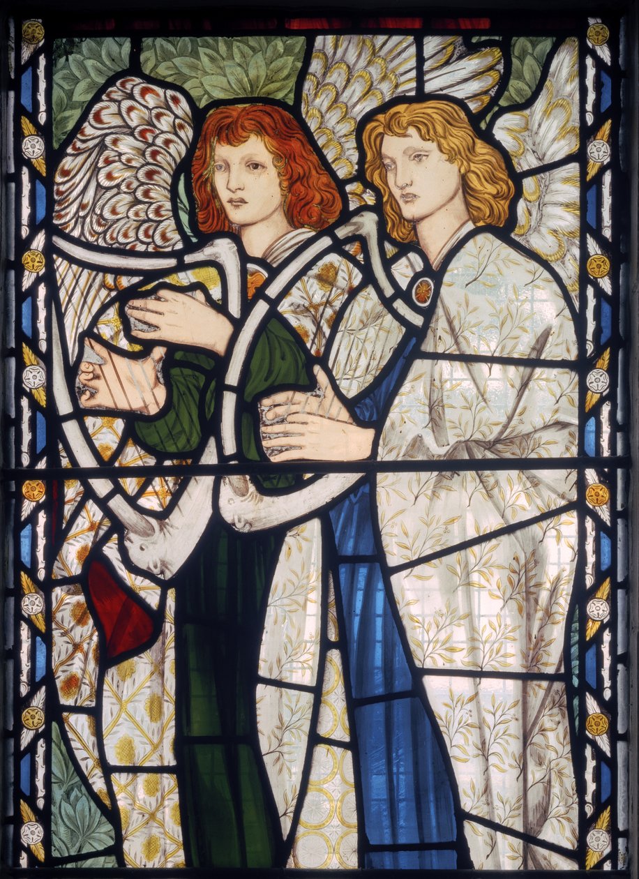 Angels Playing Harps、1866（ステンドグラス）