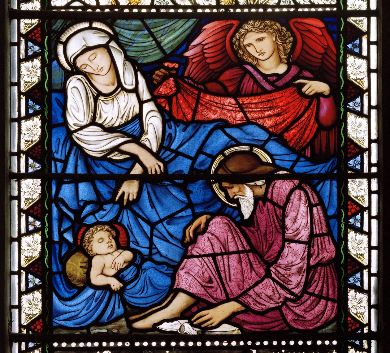 Kirkcaldy Old Kirk、Morris＆Co.、Edward Burne-Jones、The Nativity、1886 作： エドワード・バーン・ジョーンズ