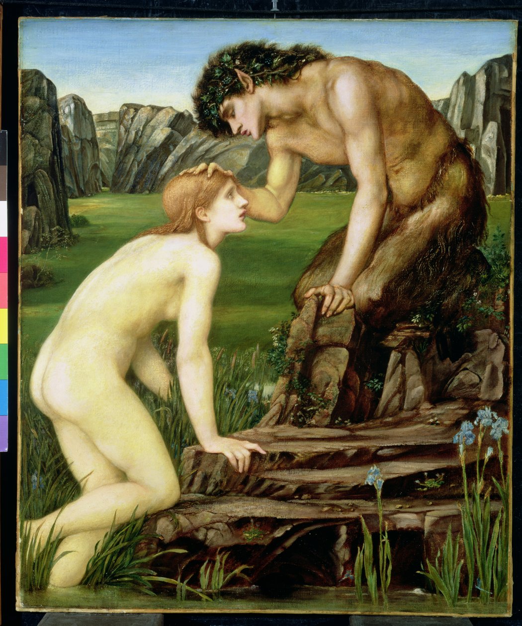 パンとプシュケ、1872-74 作： エドワード・バーン・ジョーンズ