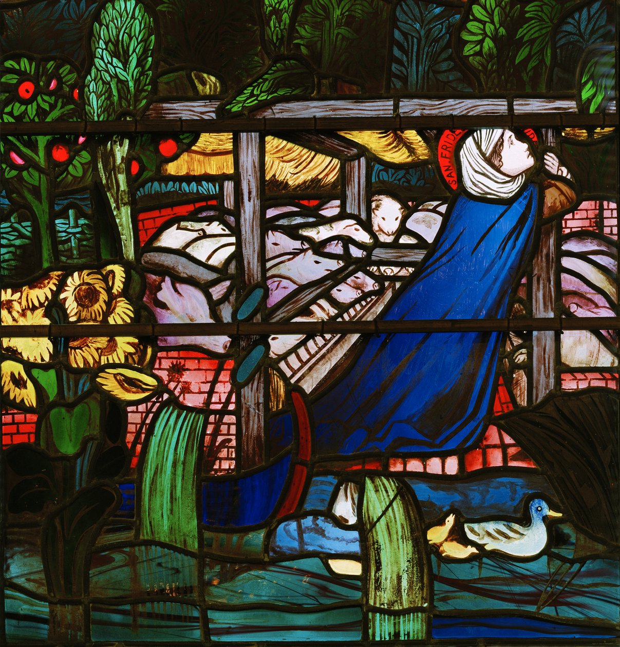 St Frideswide、詳細、1859（ステンドグラス） 作： エドワード・バーン・ジョーンズ