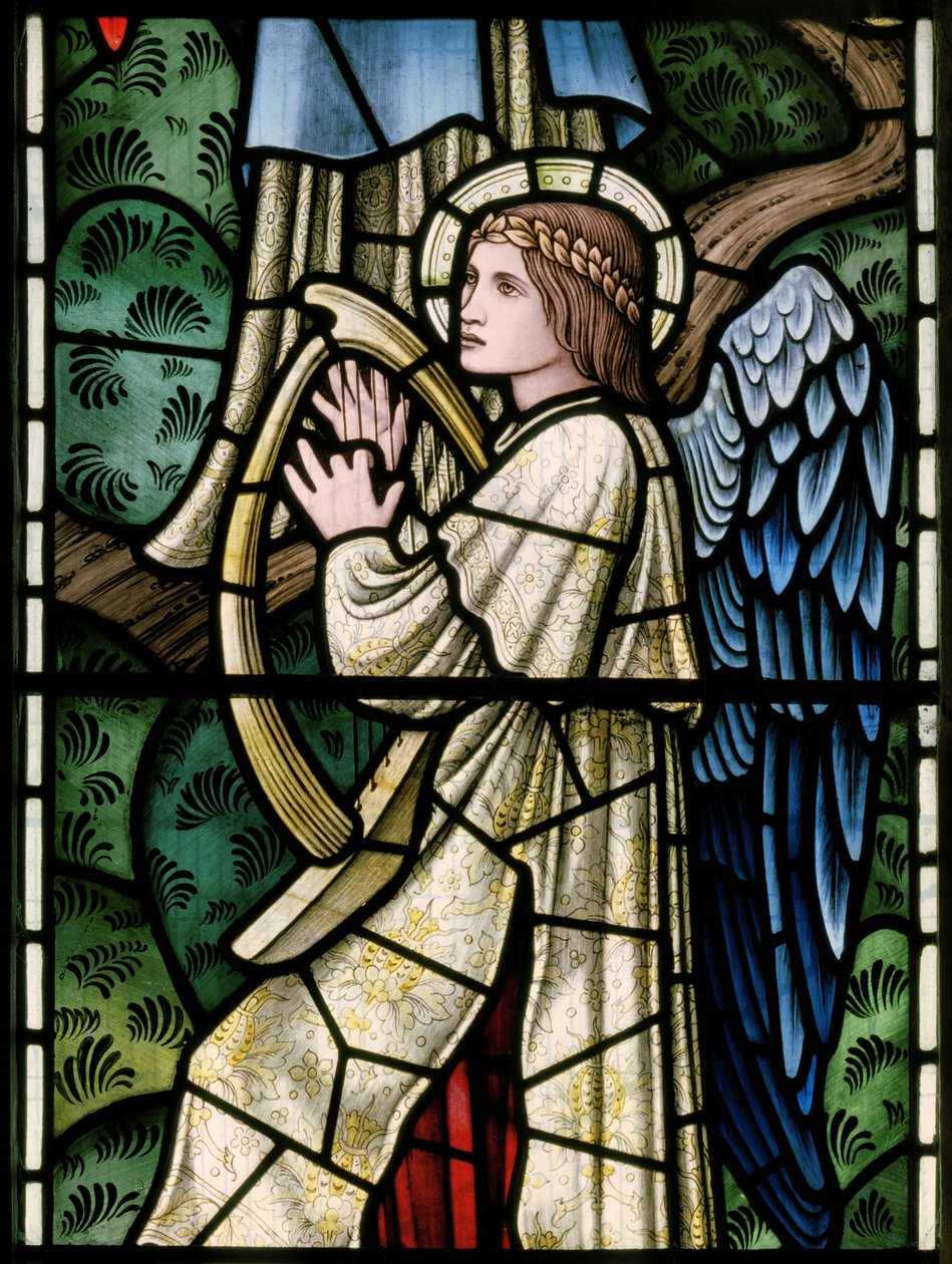 ヴィルデン、オールセインツ、モリス＆Co.、エドワードバーンジョーンズ、ジョンヘンリーディアー（1859-1932）、エンジェルスオブパラダイス、エンジェルミュージシャン、詳細、1902-1914、ルイザ、アルフレッド、ボールドウィンズ、首相、メソジスト、ウォ 作： エドワード・コーリーとディアール・バーン・ジョーンズ