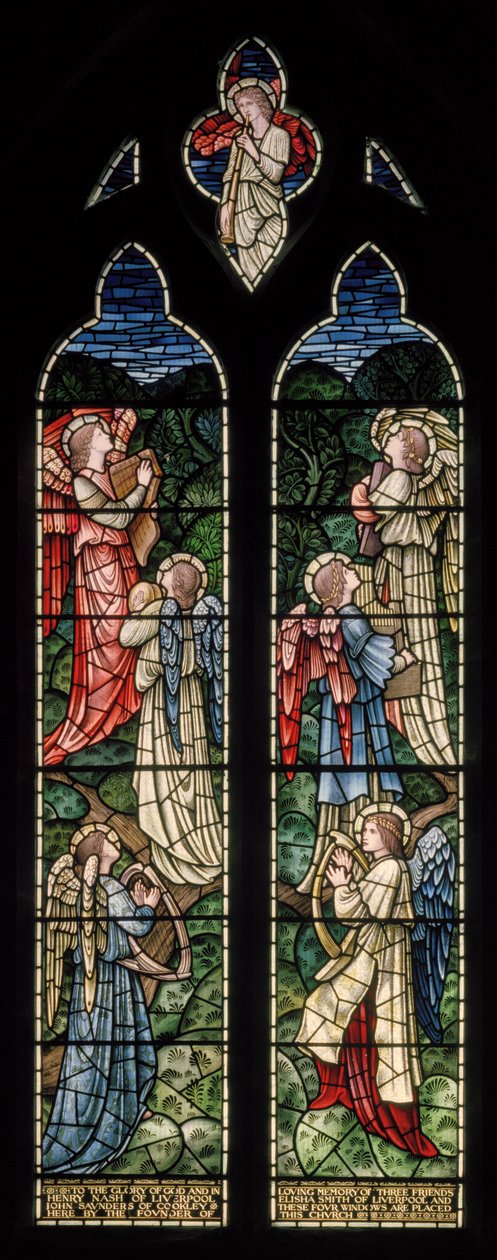 Engel des Paradieses, Engel Musiker (1902-1914) von Edward Coley and Dearle Burne-Jones