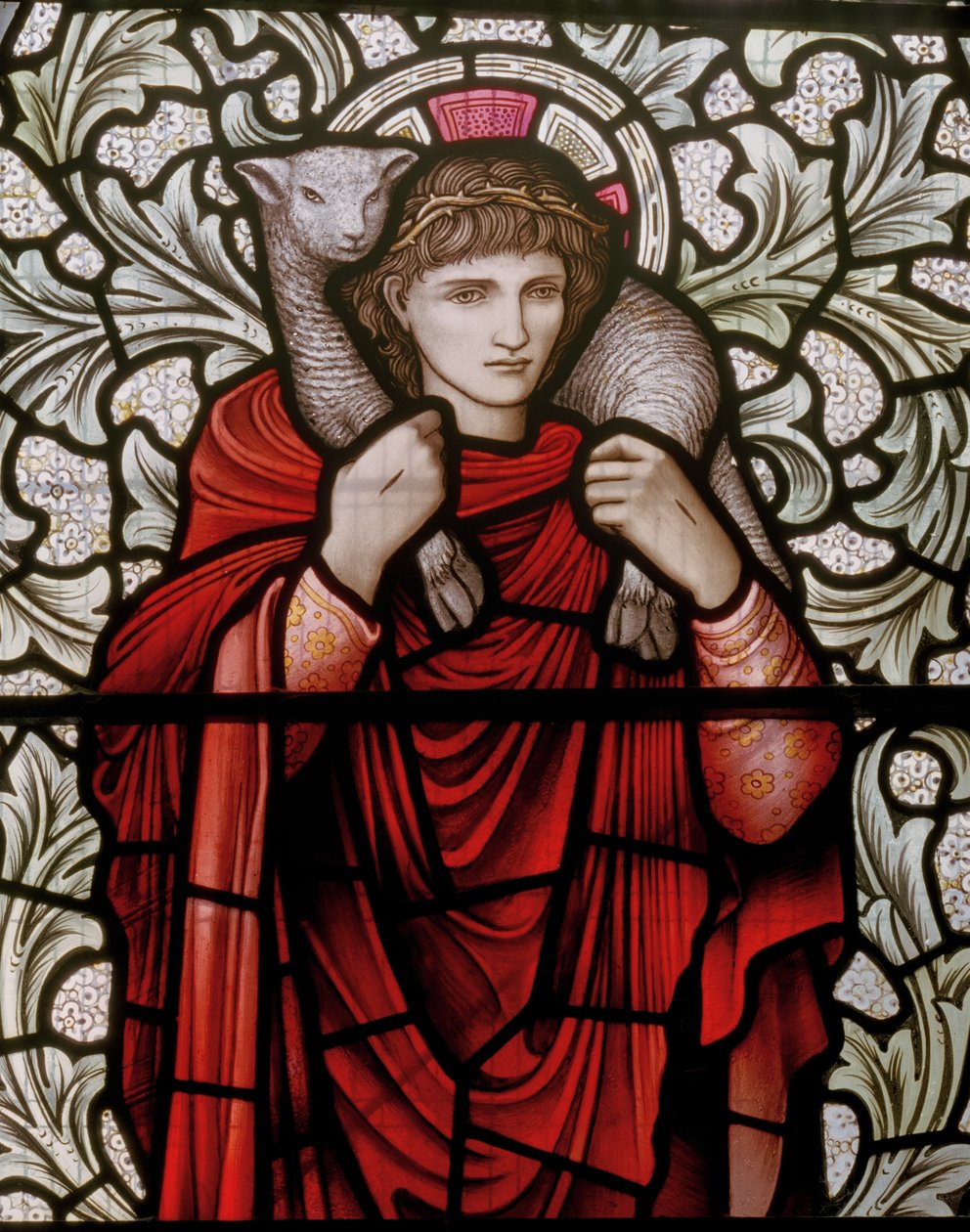 Der gute Hirte (Detail, 1904) von Edward Coley and Dearle Burne-Jones