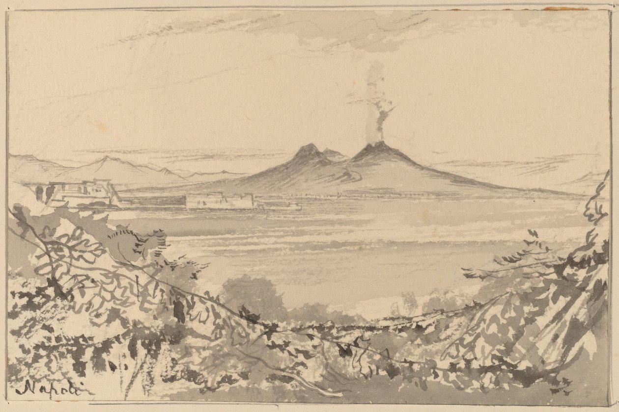 ナポリ、1884-1885。 作： エドワード・リア