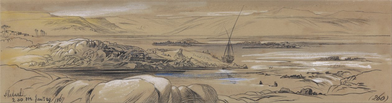 シェラール、1867年1月29日午前2時30分 (260) 作： エドワード・リア