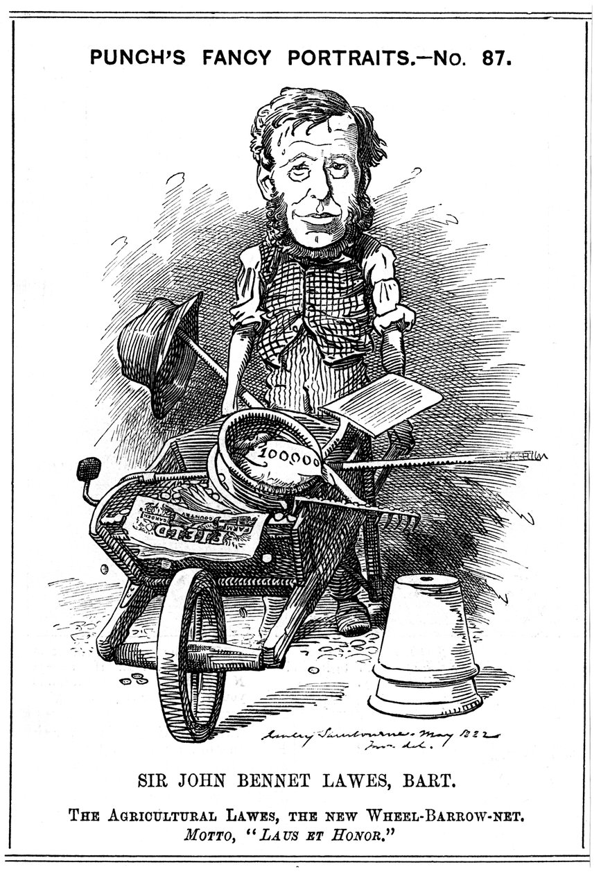 ジョン・ベネット・ローズ、イギリスの農業者、1882年。 作： エドワード・リンリー・サンボーン