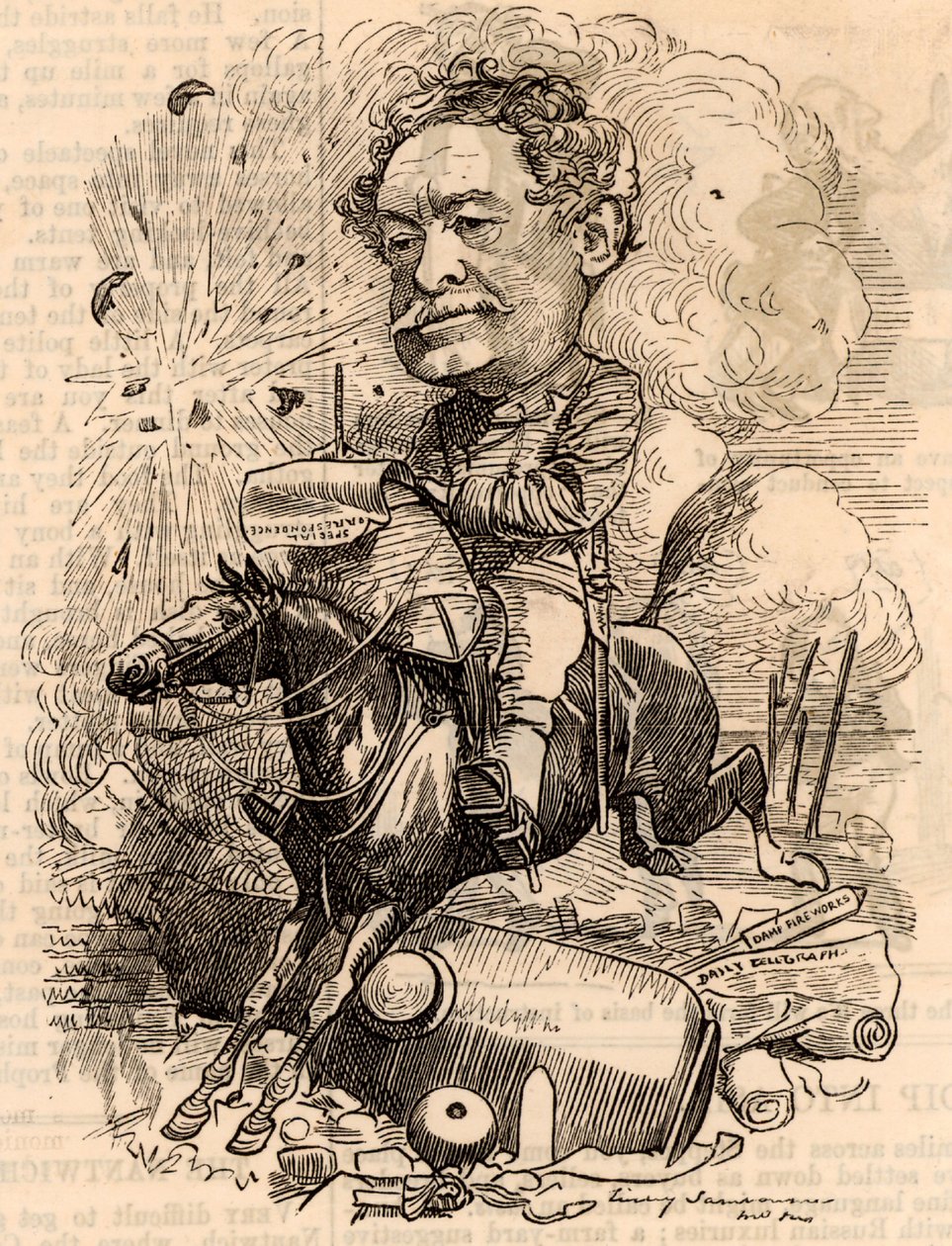 ウィリアム・ハワード・ラッセル（1821-1907 作： エドワード・リンリー・サンボーン