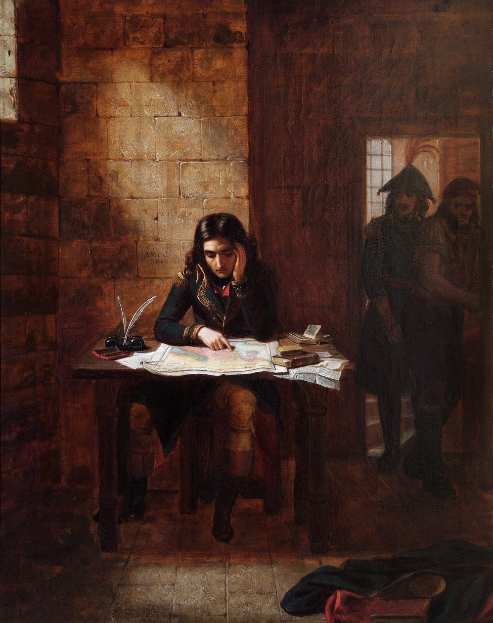 1794 年にニースの刑務所でナポレオン 作： エドワード・マシュー・ワード