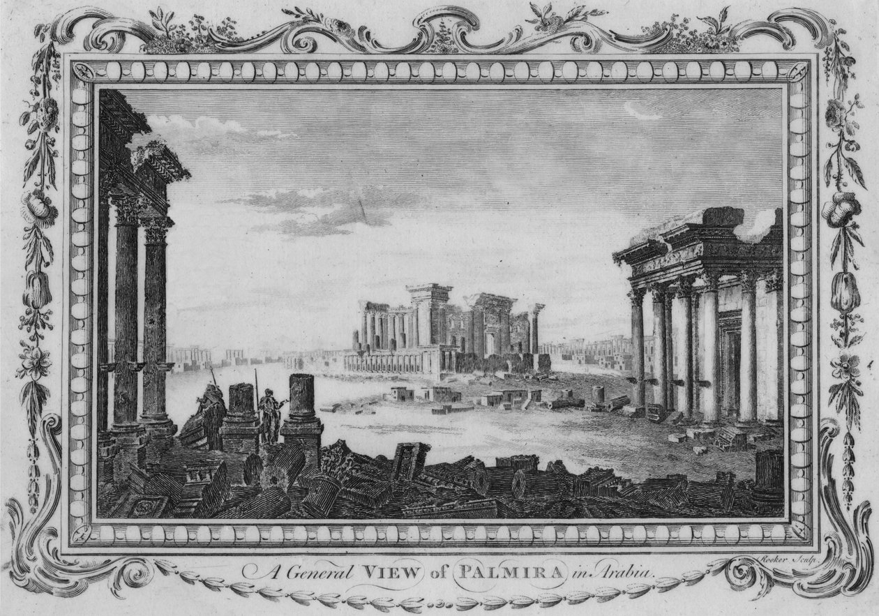 アラビアのパルミラの概観、c1770 作： エドワード・ルーカー