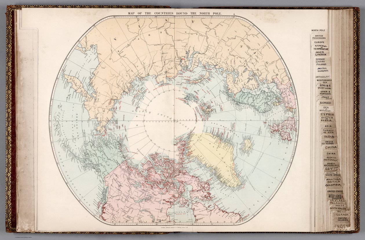 ロンドン万国地理地図 1887年 (14053008) 作： エドワード・スタンフォード