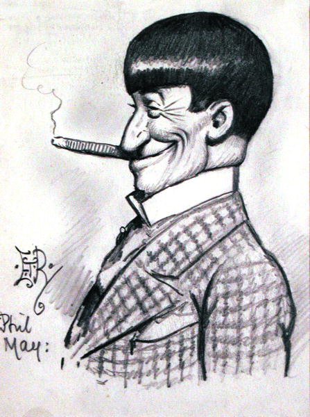 フィル・メイ（1864-1903）（紙に鉛筆 作： エドワード・テニスン・リード